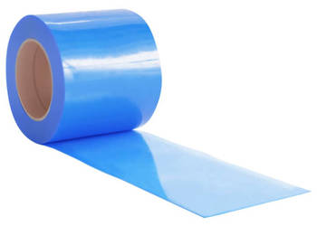 Kurtyna paskowa niebieska 200 mm x 16 mm 50 m PVC WM-153872
