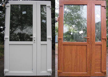 nowe PCV drzwi 140x210 kolor biały, wzmacniane