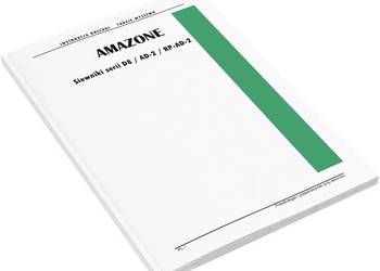 Amazone AD 252 302 402 tabele wysiewu instrukcja