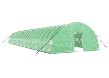 Szklarnia ze stalową ramą zielona 132 m² 22x6x285 m WM-3188114