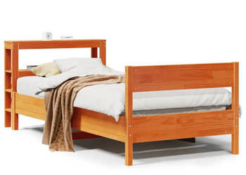 Rama łóżka bez materaca woskowy brąz sosnowa 75x190 cm WM-3306212