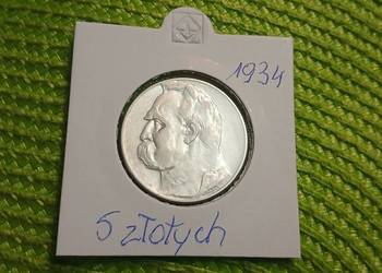moneta srebrna polska z 1934r