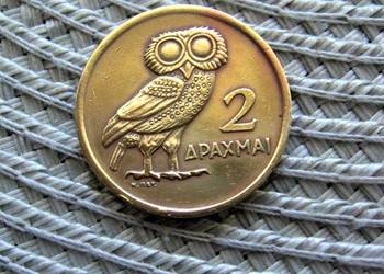 Grecja 2 Drachmy 1973r - Junta