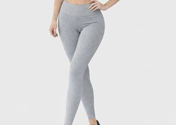 legginsy modelujące z wysokim stanem S/M szare