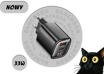[NOWY] Ładowarka Sieciowa Toocki 33W GaN Quick Charger USB-C/USB-A