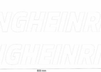 Naklejki Jungheinrich wózek widłowy Jungheinrich 80 cm białe