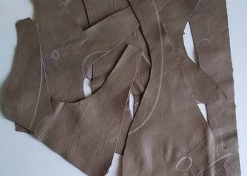 Skóra (423 g) Licowa Włoska duże, średnie i małe kawałki Brązowy Jasny