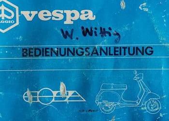 Oryginalna instrukcja obsługi Vespa cosa