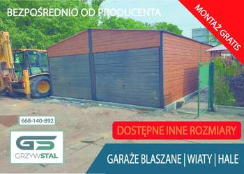Garaż blaszany / Magazyn - Hala/ Garaże Blaszane - Wiata – GRZYWSTAL