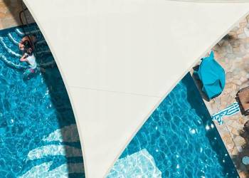 Żagiel przeciwsłoneczny wodoodporny prostokątny 3,6x3,6x3,6 m