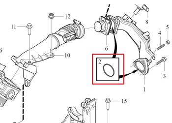 VOLVO S60 V60 S80 V70 uszczelka kolektora ssacego 1,6D