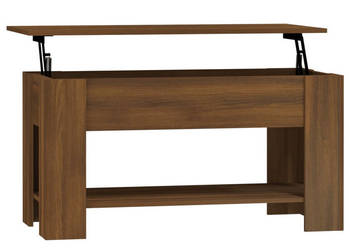 Stolik kawowy brązowy dąb 101x49x52 cm materiał drewnopochodny WM-819274