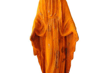 Duża żeliwna figura MATKA BOSKA stara zardzewiała żeliwo Duża żeliwna figura MATKA BOSKA stara zardzewiała żeliwo