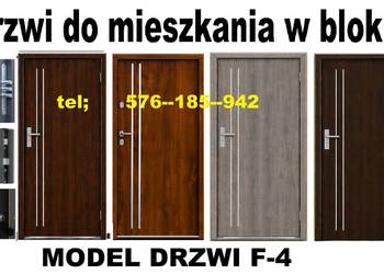 Drzwi zewnętrzne wejściowe do mieszkania w bloku
