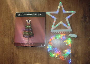 Lampki choinkowe łańcuch świetlny gwiazda girlanda 3m multikolor 304 led