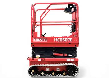 ELEKTRYCZNY NOWY Podnośnik nożycowy gąsienicowy zwyżka Günstig HC0507E|6.5m