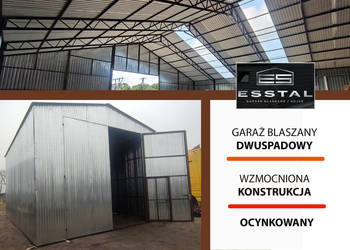 Garaż Blaszany - OCYNKOWANY - Garaże Blaszane  WIATA STALOWA – ESSTAL-