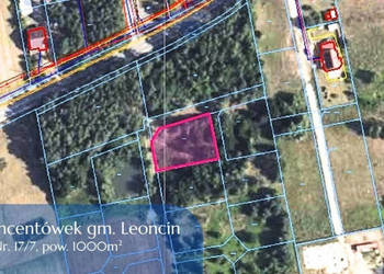 Działka budowlana 1000 m² przy lesie, Wincentówek