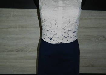 ORSAY elegancka sukienka z narzutką roz 34/36