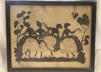 Grafika sylwetkowa 1926 Lwów – sygnowana, oryginalna oprawa S. Dienner