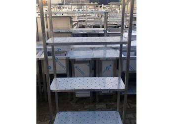 Regał Gastro - Ociekowy - PLASTMET - 4 Półki - 90/40/180 cm - S 1306.O