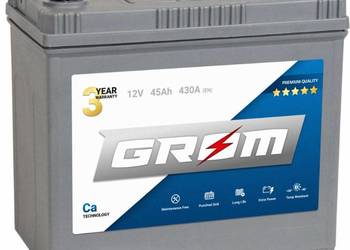 Akumulator 45Ah 430A GROM Premium  Japan Prawy plus