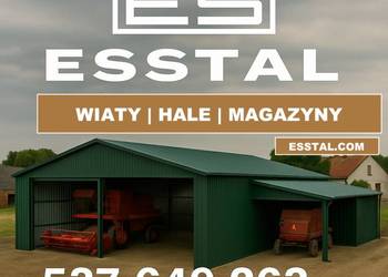 GARAŻ BLASZANY + ZADASZENIE | Wiata Garażowa | Hala Stalowa – ESSTAL-