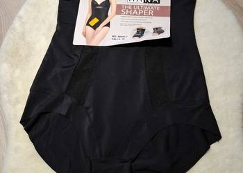 Bardzo wysokie obciskające majtki XL czarne