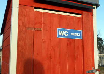 WC Drewniane Toaleta na Budowę Działkę
