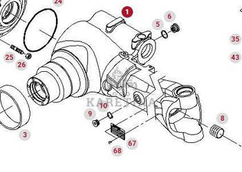 Fendt 414 415 512 513 712 712 S4 Wspornik Osi Obudowa Mostu Obudowa F41630…