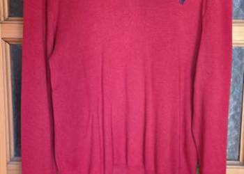 Ralph lauren L sweter czerwony bawełna L 100% oryg nr seryjny piękny prezen