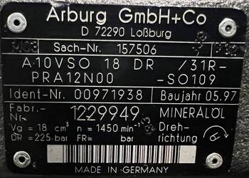 Rexroth A10VSO 18 DR / 31R-PRA12N00-SO109 (R910971938) pompa hydrauliczna