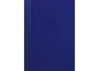 vidaXL Szafa, granatowa, 90x50x180 cm, stalowa(SKU:336244)