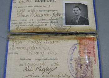 Szwedzkie Prawo Jazdy z 1936 roku