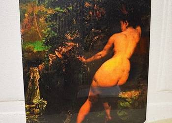Gustave Courbet -,, Kąpiąca się u źródła '' 1868, reprodukcja