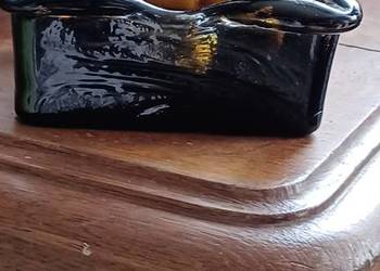 POPIELNICE MIODOWE POLSKA HUTA CIĘZKIE PELNE SZKLO CENA ZA POPIELNICE 60ZL