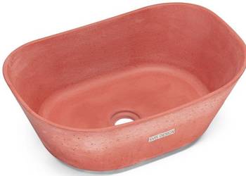 Umywalka 50 cm LIBRA BASIC ceglasty matowy