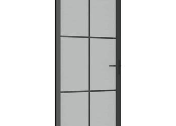vidaXL Drzwi wewnętrzne, 93x201,5 cm, czarne(SKU:350558)