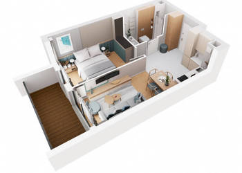 Apartamenty Remedium A.2.1 - w pełni wyposażony