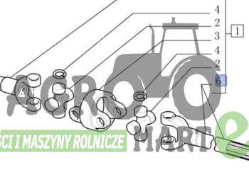 84189223 WAŁEK DŁUGI LH L-723 CNH 84189223 WAŁEK DŁUGI LH L-723 CNH