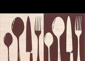 Dekor Sakura Cutlery 25 x 36, Domino, aktualne, Tubądzin