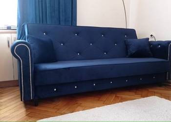 RATY kanapa sofa wersalka rozkładana POJEMNIK łóżko kryształ