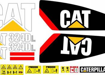 NAKLEJKI NA MASZYNĘ CAT 324 DL 324DL