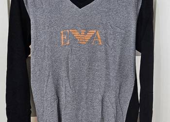 Armani L piękna bluza bluzka czarna t shirt made in Italy  limited edition