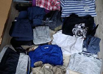 zestaw ubrań odzieży paka dla chłopca chłopięca rozmiar 134 140 pilne