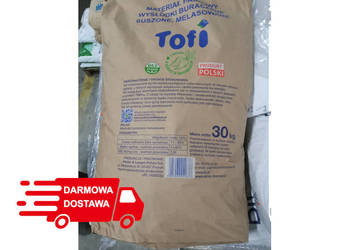 Melasowane Wysłodki Tofi 30kg paleta 33 worki z Ginojecka