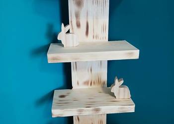 Drewniana polka ozdobna