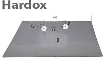 Lemiesz przedpłużka HARDOX SDG18B/L części do pługa RABEWERK