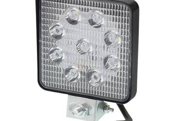 LAMPA ROBOCZA LEDOWA PROSTOKĄTNA,  9 LED 12-24V, 109X109X25 MM, OBUDOW