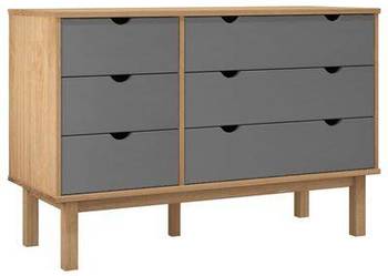 vidaXL Szafka z szufladami OTTA, brązowo-szara 111x43x73,5 cm, s(sku348586)